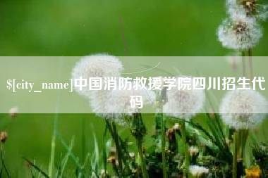 临汾中国消防救援学院四川招生代码
