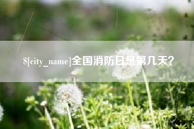 临汾全国消防日是第几天？