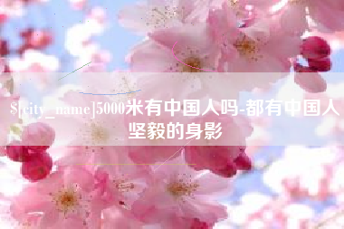 临汾5000米有中国人吗-都有中国人坚毅的身影