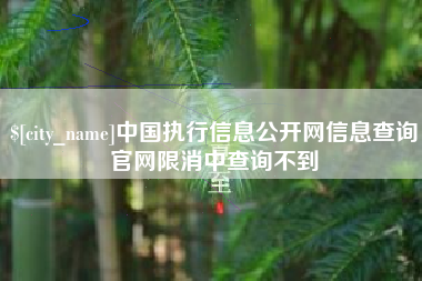 临汾中国执行信息公开网信息查询官网限消中查询不到