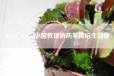 临汾中国救援消防学院招生简章