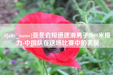 临汾亚冬会短道速滑男子5000米接力-中国队在这场比赛中的表现