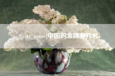 临汾中国的金牌有几名