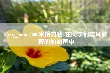 临汾600米接力赛-在同学们震耳欲聋的加油声中