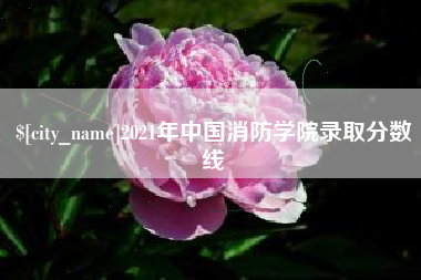 临汾2021年中国消防学院录取分数线