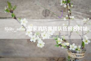临汾国家消防救援队伍报名网址