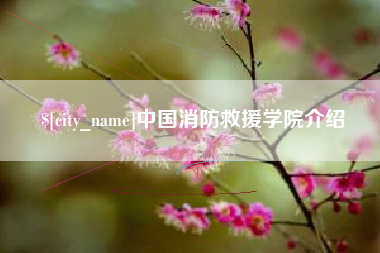 临汾中国消防救援学院介绍