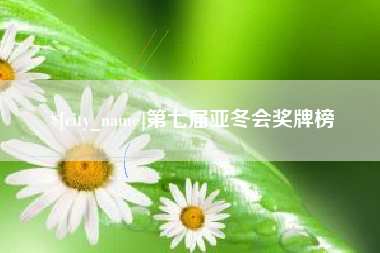 临汾第七届亚冬会奖牌榜
