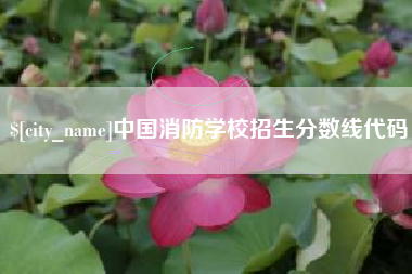 临汾中国消防学校招生分数线代码