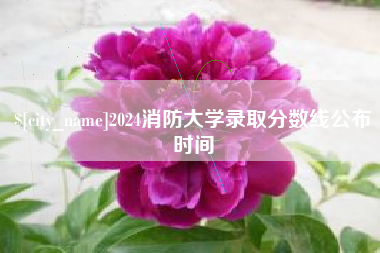 临汾2024消防大学录取分数线公布时间