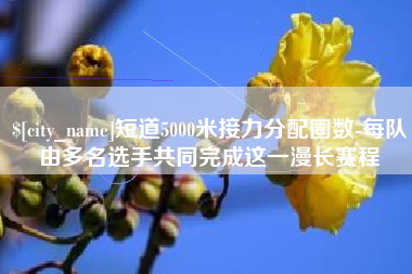 临汾短道5000米接力分配圈数-每队由多名选手共同完成这一漫长赛程