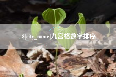 临汾九宫格数字排序