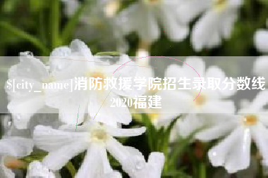 临汾消防救援学院招生录取分数线2020福建