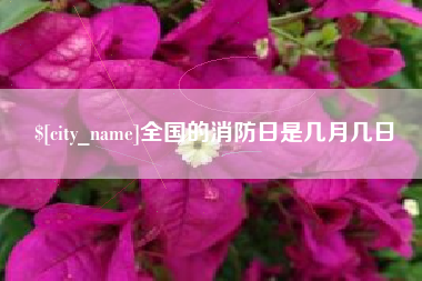 临汾全国的消防日是几月几日