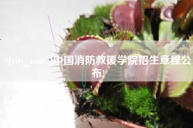 临汾中国消防救援学院招生章程公布!